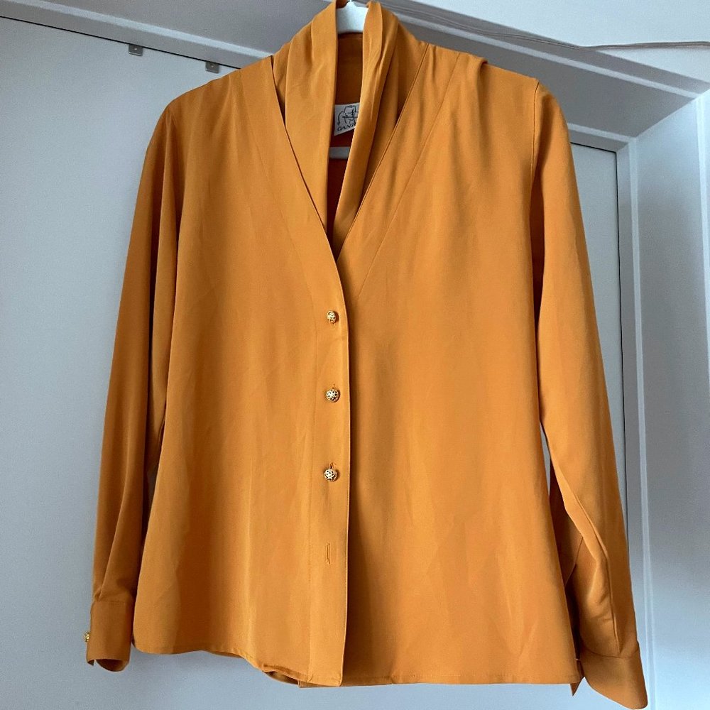 Vintage 90s Gantos Draped Blouse